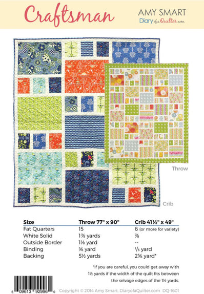 Craftsman Quilt Pattern {Paper}