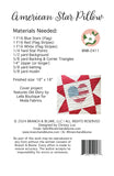American Star Pillow Pattern {Paper}