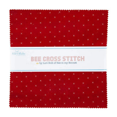 Bee Cross Stitch 5 " Stacker