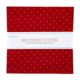 Bee Cross Stitch 5 " Stacker