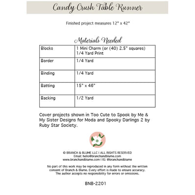 Candy Crush Table Runner Pattern {Paper}