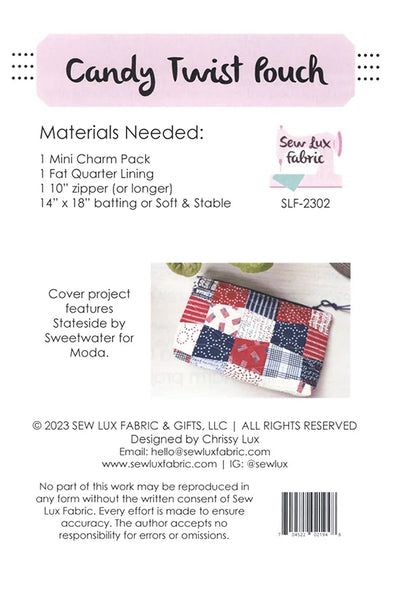 Candy Twist Pouch Pattern {Paper}