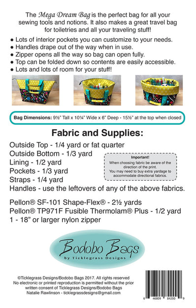Mega Dream Bag Pattern {Paper}