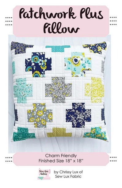 Patchwork Plus Pillow Pattern {Paper}