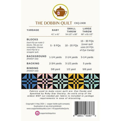 The Dobbin Quilt Pattern {Paper}